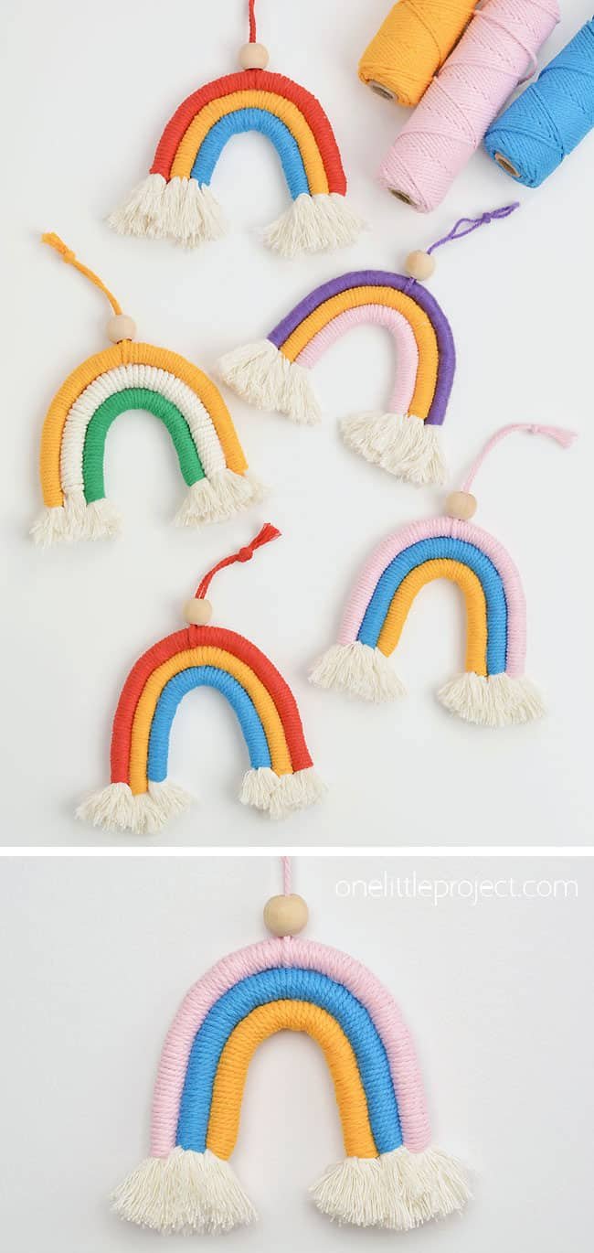 Macrame rainbows