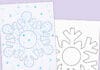How to make Snowflake Dot Paintings