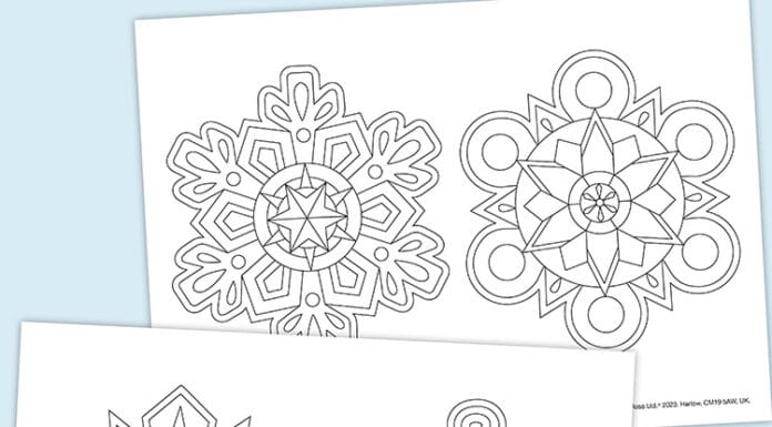 How to make Snowflake Mandalas