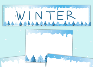 How to make Winter School Banner
