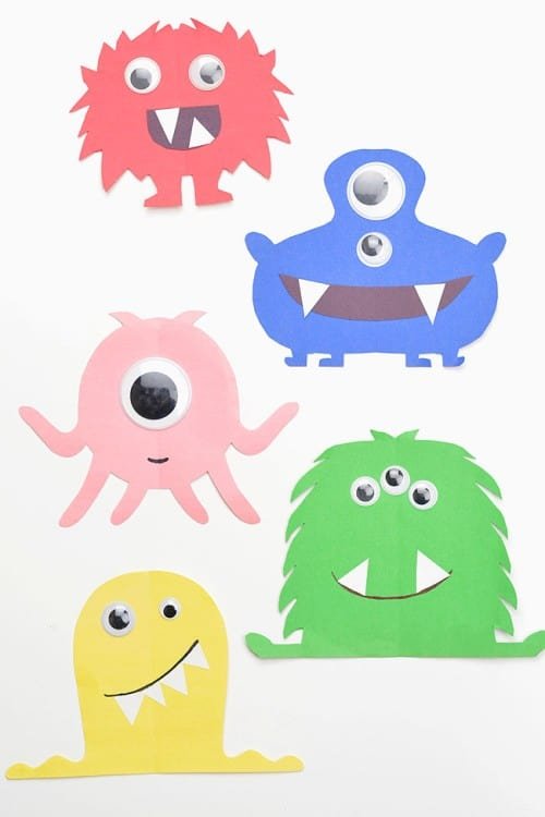 Halloween Craft Ideas - Paper Monsters