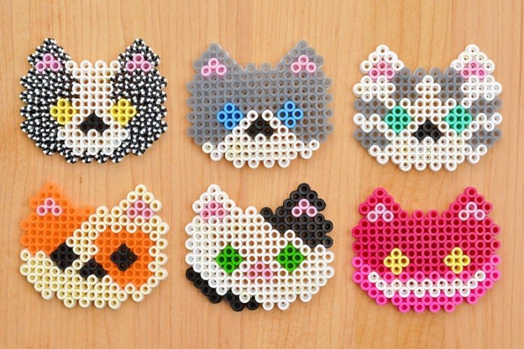 Perler bead cats