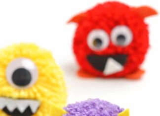 Pom Pom Monsters Fuzzy, cute pom pom monsters