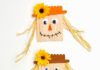 Popsicle Stick Scarecrow Scarecrow craft made from popsicle sticks