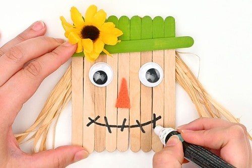 Popsicle Stick Scarecrow