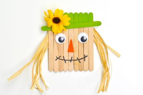 Popsicle Stick Scarecrow