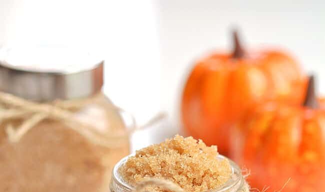 DIY Pumpkin Spice Sugar Scrub: Easy Fall Recipe A jar of pumpkin spice sugar scrub