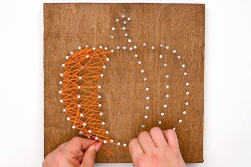 Pumpkin String Art