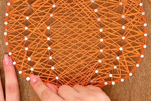 Pumpkin String Art