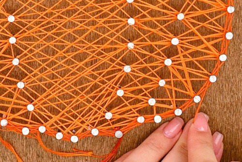 Pumpkin String Art