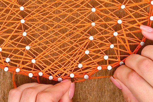 Pumpkin String Art