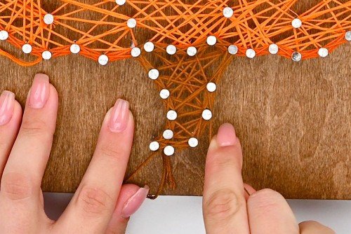 Pumpkin String Art