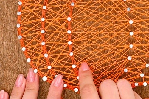 Pumpkin String Art