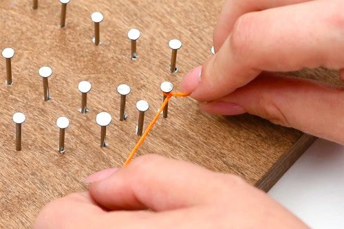 Pumpkin String Art