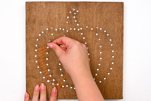 Pumpkin String Art