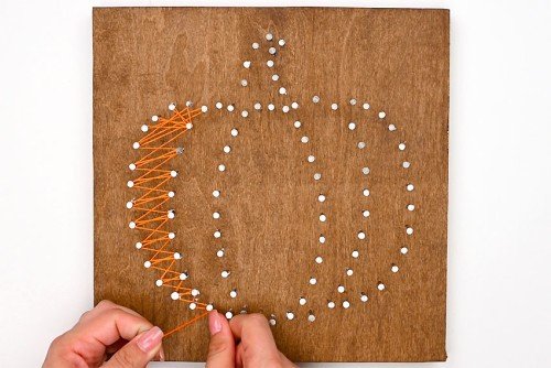 Pumpkin String Art