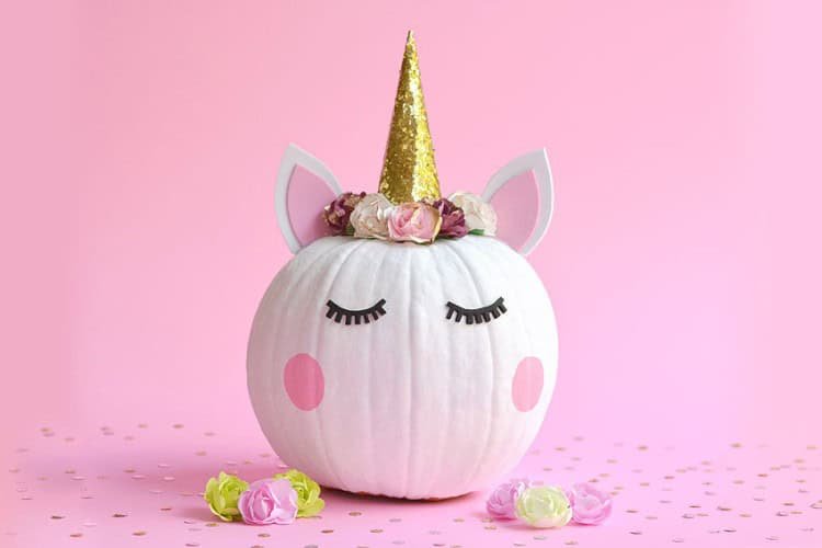 Unicorn pumpkins