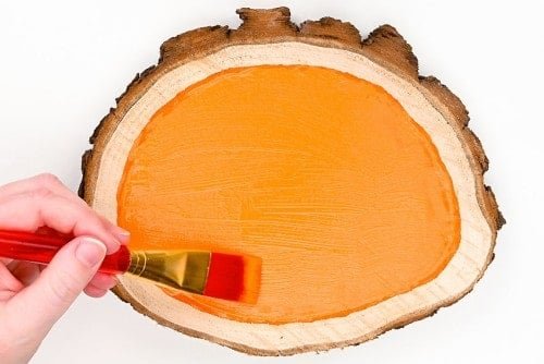 Wood Slice Pumpkins