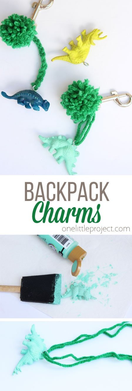 These backpack charms are SO EASY to make and such a great back to school craft for kids!