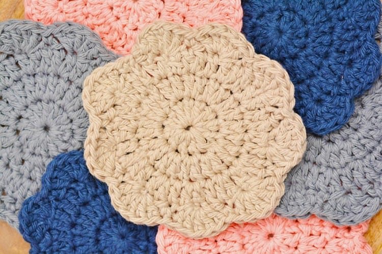 Crocheted coasters