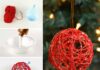 How to Make Glitter Ball Yarn Ornaments Using Balloons These glitter ball yarn ornaments using balloons are so PRETTY and they're so much fun to make! This is such a fun Christmas craft and a great way to make homemade Christmas ornaments. They look so sparkly and pretty on the Christmas tree! Make them in all your favourite festive colors!