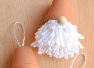 How to Make Gnome Ornaments Three gnome ornaments with different colour beards