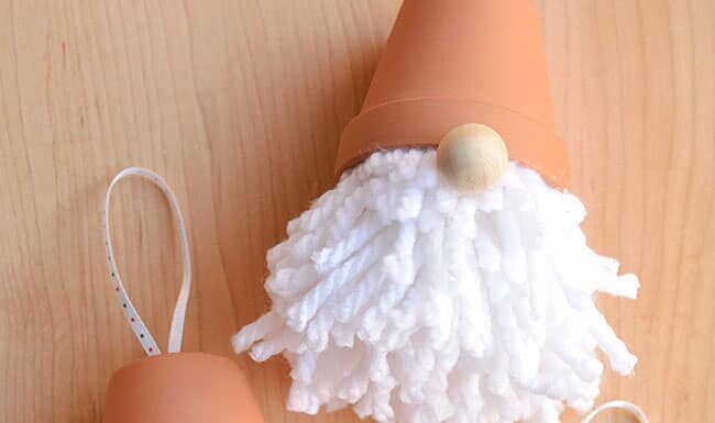 How to Make Gnome Ornaments Three gnome ornaments with different colour beards