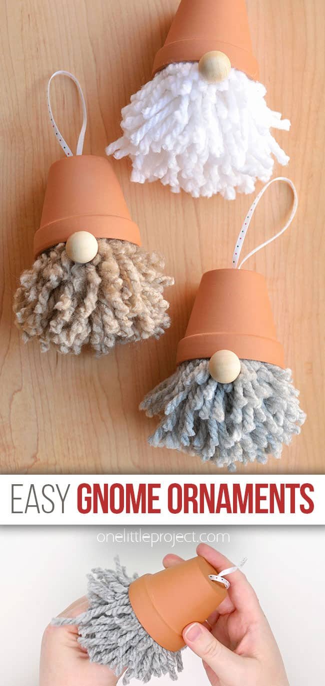 Gnome Christmas tree ornaments