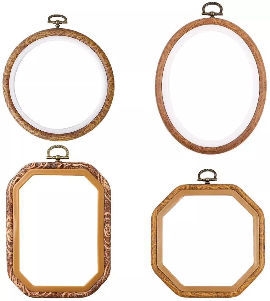 MWELLEWM 4 Pcs/Set Embroidery Hoops