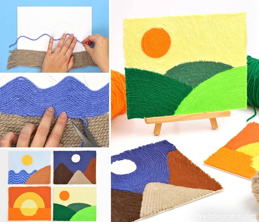 How to make yarn art