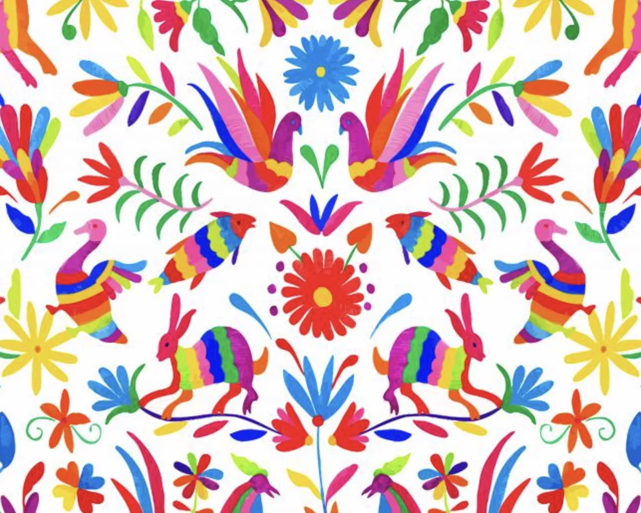 Adult Paint By Number Aesthetic Mexican Otomi