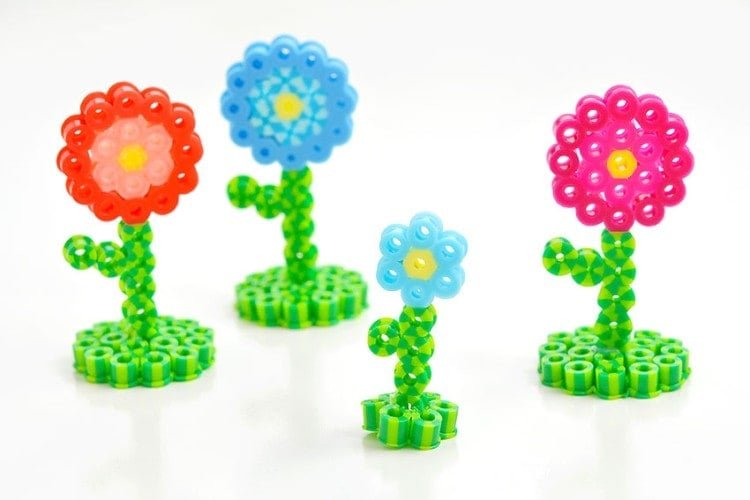 DIY Perler beads flower