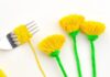 DIY Pom Pom Dandelions: Easy Craft Tutorial Use a fork to make a pom pom dandelion from yarn and a pipe cleaner