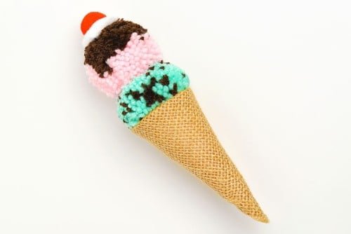 Pom Pom Ice Cream Cones