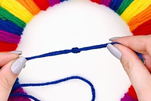 Rainbow Tassel Wreath