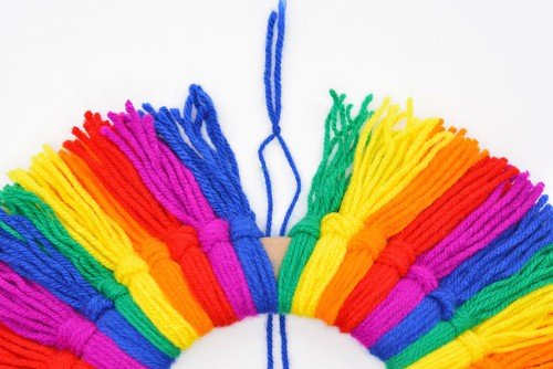 Rainbow Tassel Wreath