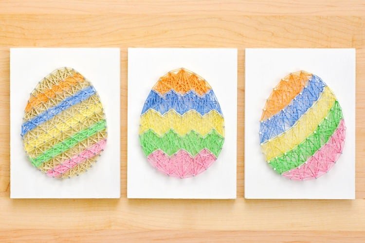 String art Easter egg