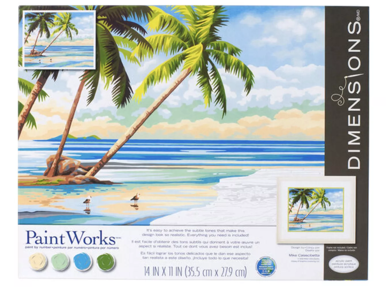 PaintWorks Tropical View Paint by Numbers Kit