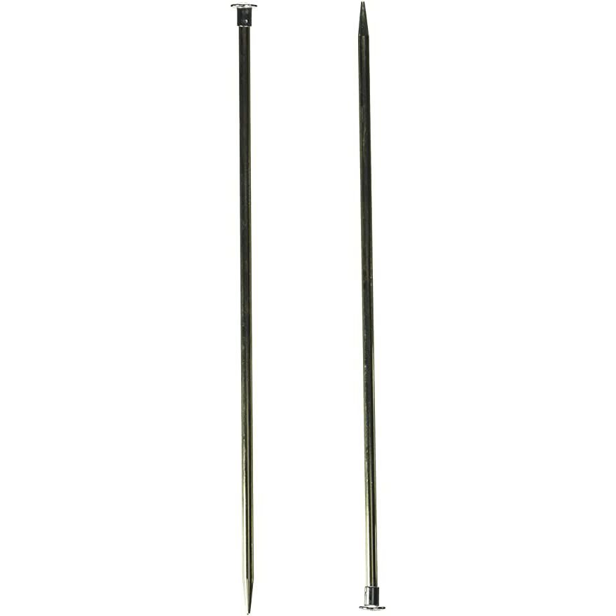 10-Inch Aluminum Single Point Knitting Needles