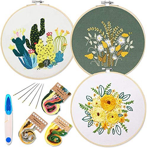 3-Pack Cross-Stitch Starter Kit