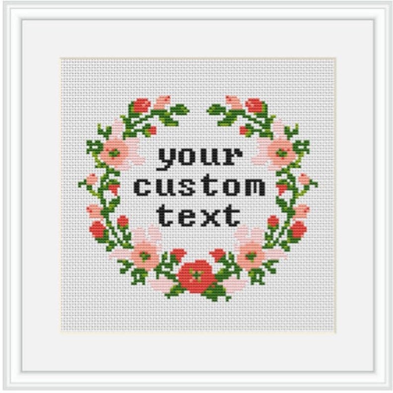 Custom Text Cross-Stitch Kit