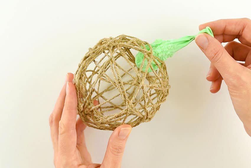 DIY Twine Ball Ornaments