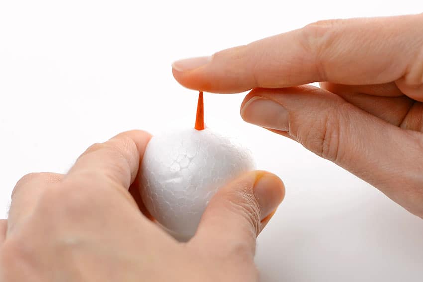 How to Make Pinecone Snowman Ornaments