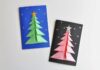 How to make 3D Paper Christmas Tree Card 3D Christmas Tree Cards