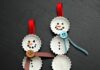 DIY Melted Snowman Ornaments: A Fun Holiday Craft Idea 38 Handmade Christmas Ornaments - Bottle Cap Snowman Ornaments