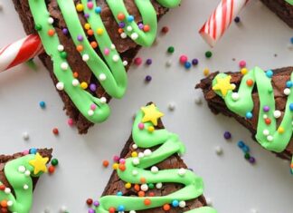 How to Make Easy Christmas Tree Brownies – A Festive Dessert Idea for the Holidays These Christmas Tree Brownies are SO EASY and they look adorable! Wouldn't they make a great treat to take to a Christmas party?!