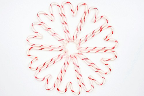 Candy Cane Wreath