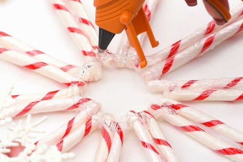Candy Cane Wreath