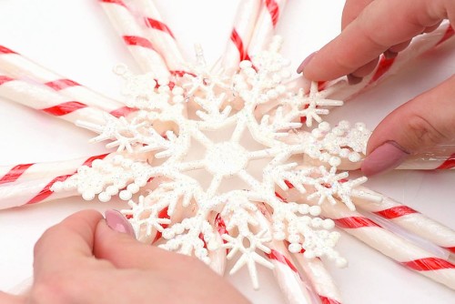 Candy Cane Wreath