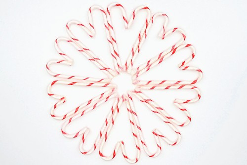 Candy Cane Wreath